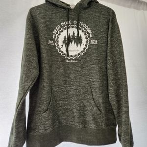 Beer more outdoorsy green hoodie
